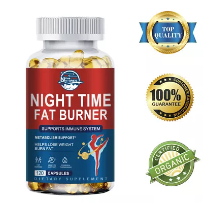 Night Time Fat Burner 120Pills For Fat Burn Weight Loss Appetite Suppressant • $13.26
