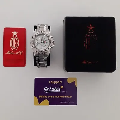 AC Milan Men's Quartz Watch Stainless Steel W/ Box **See Video** • £49.99