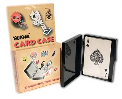 WONDER CARD CASE + 12 Magic Tricks With Easy Change Money Playing Gaff Beginner • $9.49