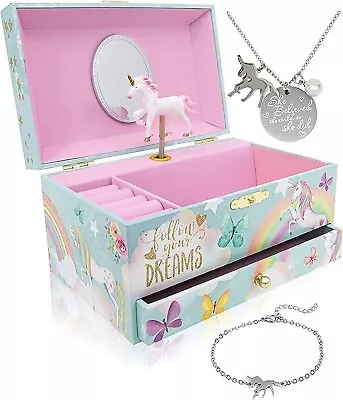 The Memory Building Unicorn Jewelry Box For Girls & Boys Musical Jewelry Box • $16.49