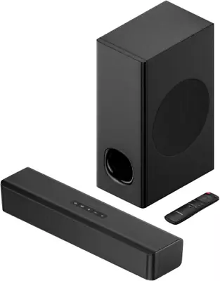 PHEANOO 2.1 Compact Sound Bars For TV With Subwoofer HDMI ARC/Bluetooth...  • $102.66