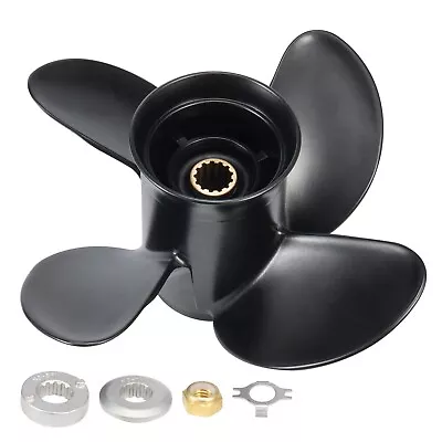 Aluminum Boat Propeller 10.1 X 15 For Mercury  25-70HP 13 Tooth 4 Blades RH • $55