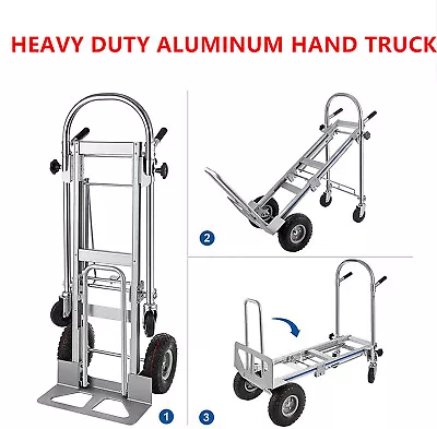 Heavy Duty Aluminum Stair Climber Hand Truck Convertible Folding Cart Dolly • $176.90