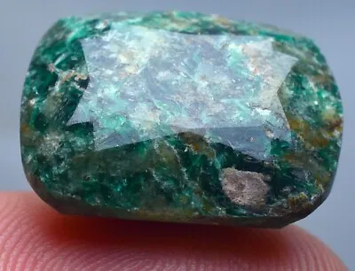 25.55CT Fantastic Natural Green Rare Seraphinite (Clinochlore) Gemstone Pakistan • $37