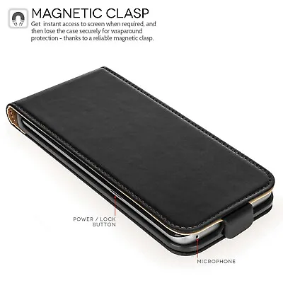 Luxury Real Leather Flip Case For IPhone 5 SE/6S/7/8/7+/8+/ X/XS/XR/XM/11/12/13 • £4.49