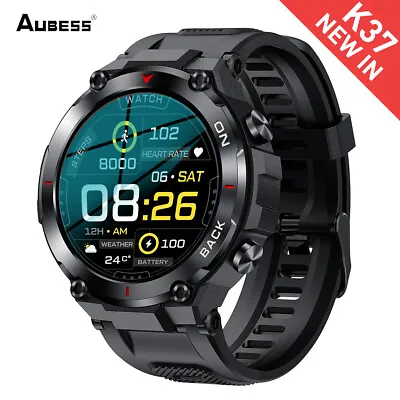 $75 • Buy Smart Watch Men Music Play Fitness Tracker Bluetooth Call GPS Sports Smartwatch
