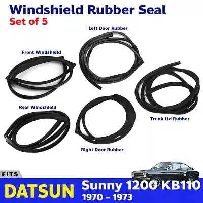 Set Weatherstrip Windshield Door Rubber Fit Nissan Datsun Sunny 1200 KB110 Coupe • $241.98