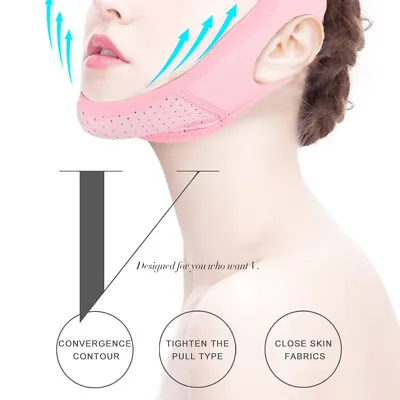 $10.97 • Buy V Line Face Slimming Double Chin Reducer Mask Lifting Belt Anti-Wrinkle Chin Up