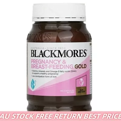 Best Price Blackmores Pregnancy And Breast-Feeding Gold 180 Capsules • $32.25