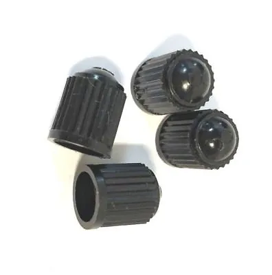 4 Pcs Black Plastic Tire Stem Air Valve Caps Cover For Truck Motorcycles Bikes • $9.95