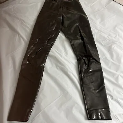 Commando Control Top Faux Patent Leather Legging Pant Black Womens Size Small • $40