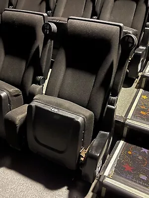 Lot Of 5 To 15 Used Seats Theater Movie Auditorium Chairs Seats Black Fabric • $50