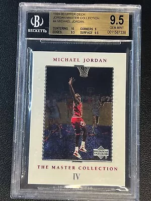 Michael Jordan Bgs 9.5 1999-00 Upper Deck Ud #4 The Master Collection Iv 276/500 • $36