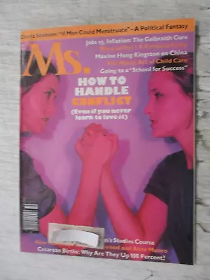 Ms. Magazine October 1978 How To Handle Conflict Gloria Steinem Women's Feminism • $19.95