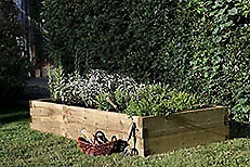 Wooden Garden Planter Caledonian Rectangular Vegetable Raised Bed - 1.8m X 0.9m • £99.99