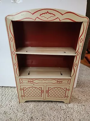 Vintage Wolverine Child's Tin Toy Cupboard Red & White! • $70