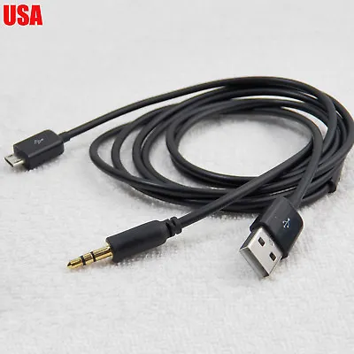 Micro 5pin Dock To 3.5mm Car AUX Audio USB Charger Cable For Samsung Galaxy S3 • $8.90