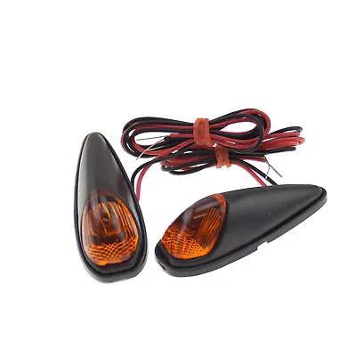 Surface Mount Light Amber Black Motorcycle Mini Bullet LED Turn Signal Marker • $14.74