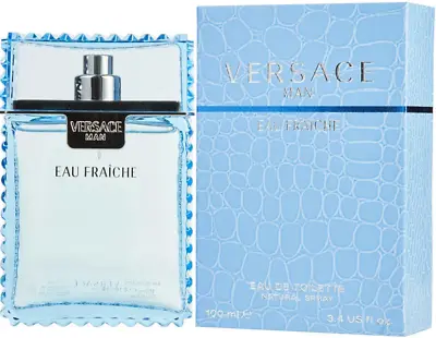 Versace Man Eau Fraiche Eau De Toilette Spray For Men By Gianni 3.4 Oz / 100 Ml • $81.15