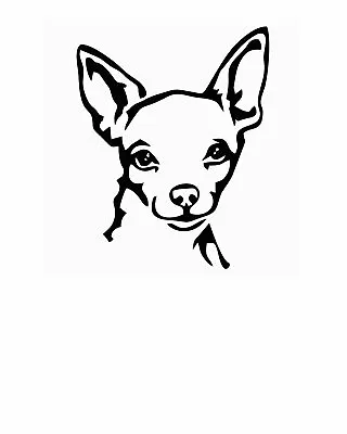 £1.59 • Buy Chihuahua-Dog-Funny-Stickers-Decals-Car-Wall-Mirror-Window-145mm-145mm