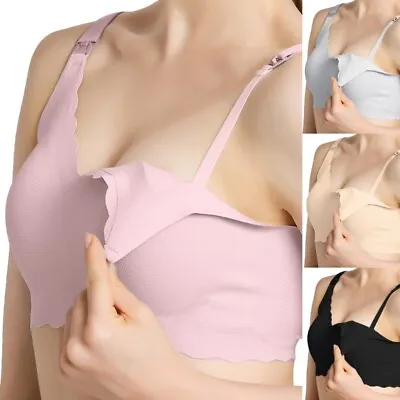 Pregnancy Breast Sleep Bras Underwears Seamlessly Soft Sleepwear For Pregnant • £11.59