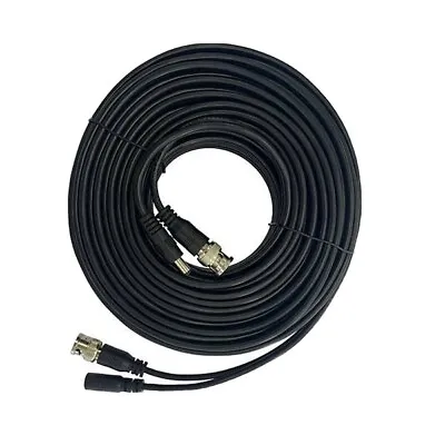 18 Metres Bnc Dc Power Camera Extension Cable Cctv Security Camera Dvr Lead • £4.99