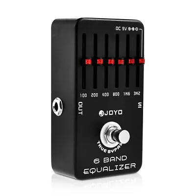 JOYO 6 Band EQ Pedal Equalizer ±18dB Range Electric Guitar Effect Pedal Opened • $49.40