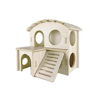 Sirvarni Hamster Hideout Cage Accessories - Hamster House And Habitat Wooden ... • £19.51