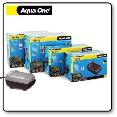 £11.99 • Buy Aqua One Infinity AP Air Pump AQUARIUM FISH TANK O2 OXYGEN BUBBLES MACHINE 