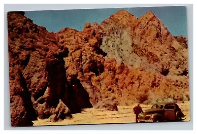 Vintage 1950's Union 76 Advertising Postcard Antique Car Painted Canyon Mecca CA • $17.97