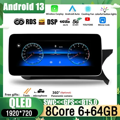 10.25'' CarPlay Screen Sat Nav For Mercedes Benz C Class W204 RHD Android Auto • £299.79