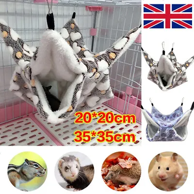 £4.49 • Buy Pet Cage Hammock Swing Snug Hanging Bed Cat Hamster Guinea Pig Rabbit Chinchilla