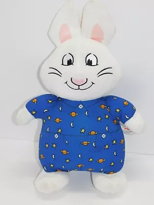 Max Ruby Bunny Plush Stuffed Toy Rabbit Space Stars Blue Pajamas Nick Jr • $10