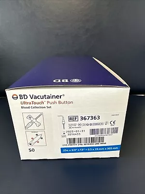 Vacutainer Butterfly 25g 367363 Pack Of 50 • $40