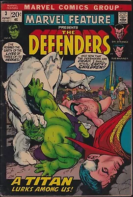 Marvel Comics MARVEL FEATURE #3 Presents The Defenders Third App Defenders VG/FN • $19