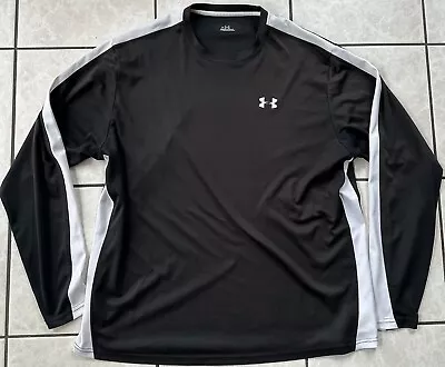 Under Armour Long Sleeve Mens Size XL Black White Pull Over Activewear • $10