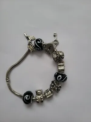 Pandora Snake Charm Bracelet Silver 925 • £25