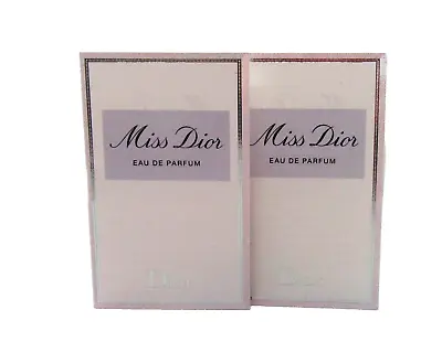 Christian Dior 2 Miss Dior Eau De Parfum For Women .03 Oz. Carded Spray Vials • $8.95