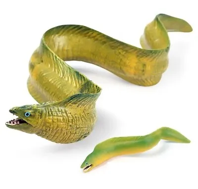 Set Of 2 Moray Eel Fish Animal Toy PVC Action Figure Doll Kids Toys Party Gifts • $11.99