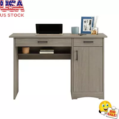 Office Desk Computer Desk Drawer Adjustable Shelf Home Office Study Workstation • $111.24