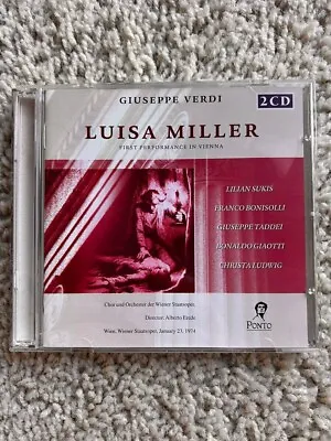 Giuseppe Verdi Luisa Miller  2003 Opera CD (2 CDs Set)  PO-1009 • $9.99