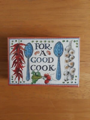 £19.95 • Buy Vintage Matthew Rice Made In England For A Good Cook Cardboard Trinket Box/Box