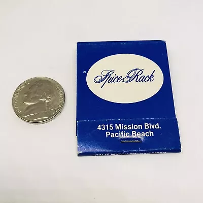 Spice Rack Mission Blvd. Pacific Beach Vintage New Unused Matchbook Cafe Valley • $19.99