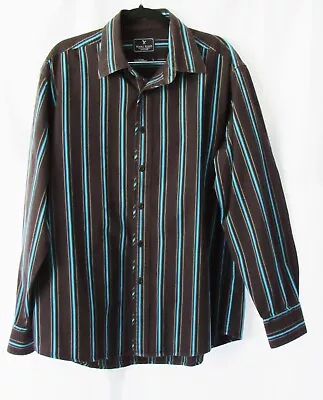 Marc Ecko Mens Large Long Sleeved Button Down Shirt • $15