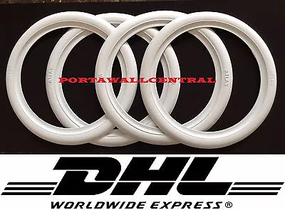 Rat Rod 15  White Wall Portawall Rubber Ring Insert Trim 4 Pcs VW BUG PRE BEETLE • $91.33