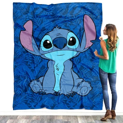 $56.99 • Buy Lilo And Stitch Movie Cartton Blanket 50 Shades Of Stitch Bedroom Fleece Blanket