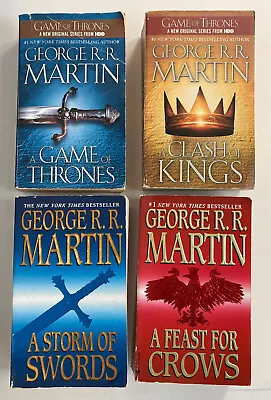 Game Of Thrones 1-4 Set George R. R. Martin PB Lot A Song Of Ice And Fire Series • $8.39