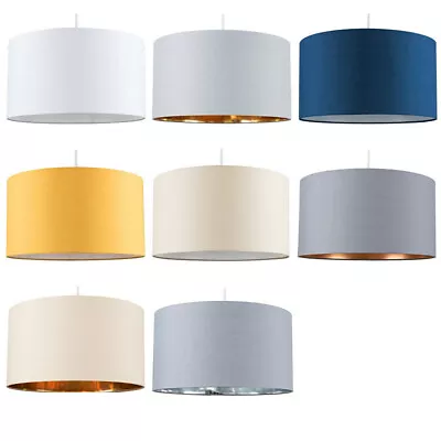 45cm Cotton Ceiling Light Shade Pendant Lampshade Drum Living Room Bedroom Lamp • £12.95