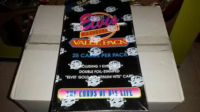 1993 Elvis Presley- Rare Jumbo Pack Trading Card Box-1 Insert Per Pack-gold Plat • $24
