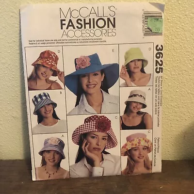 McCalls 3625 Patterns Fashion Accessories Hats • $12.50